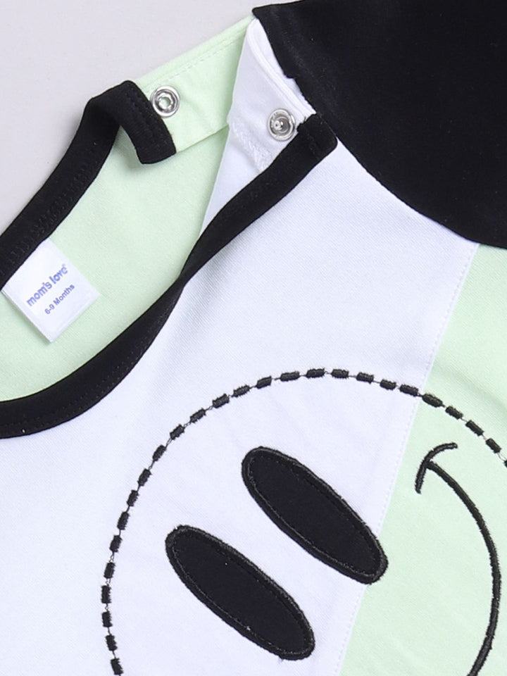 Moms Love Infant Boys Printed Cotton T-shirt with Joggers