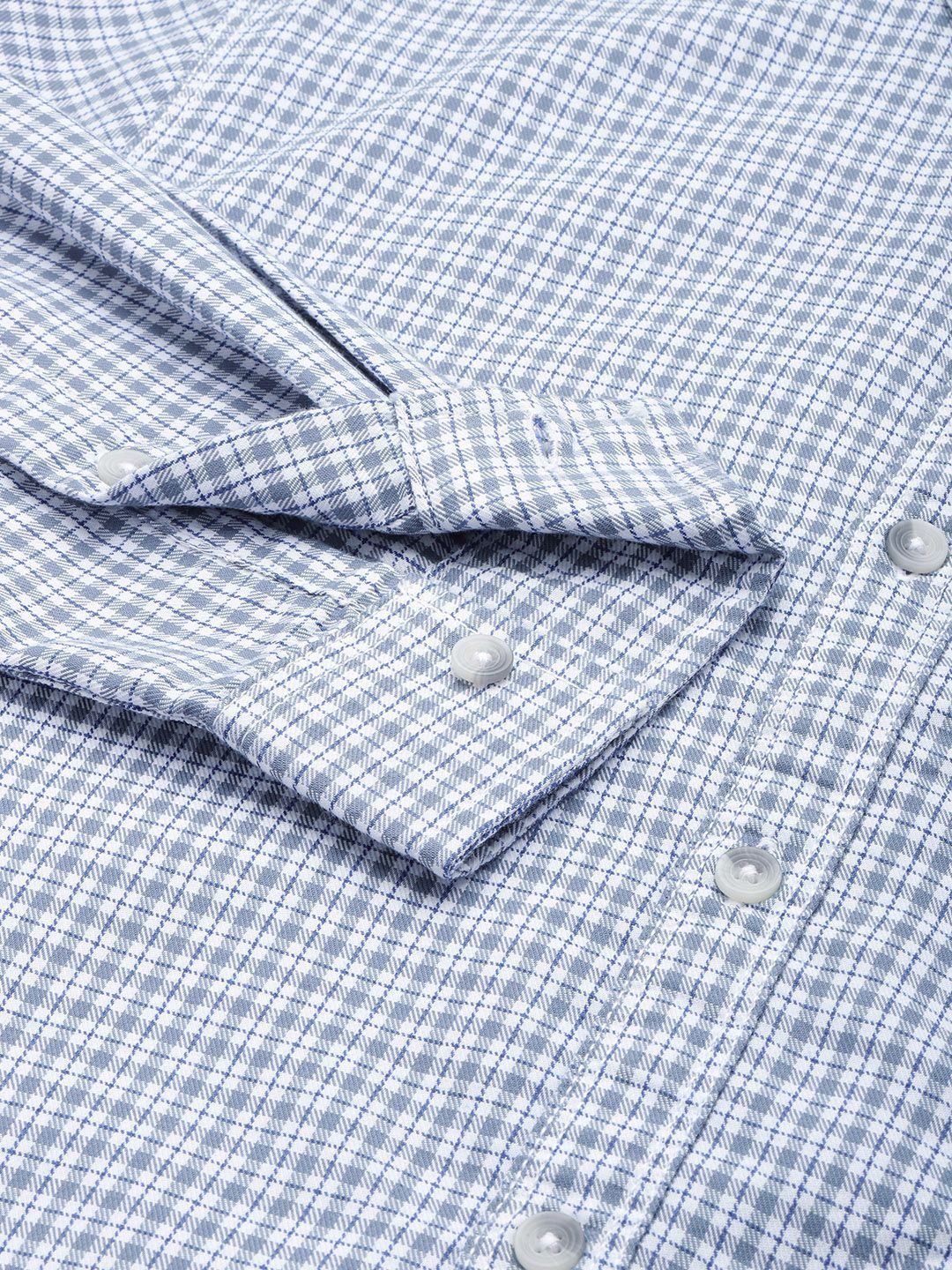 The Indian Garage Co Men Slim Fit Opaque Checked Casual Shirt