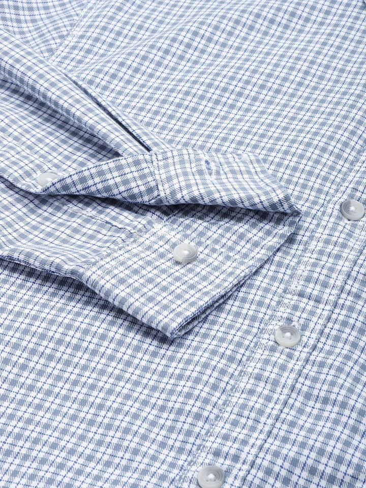The Indian Garage Co Men Slim Fit Opaque Checked Casual Shirt