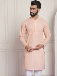 SOJANYA Kurta Chikankari Sulam Bunga Kapas Tulen