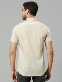 Thomas Scott Classic Slim Fit Opaque Cotton Linen Casual Shirt