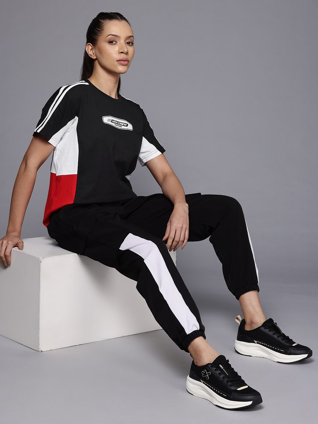 HRX by Hrithik Roshan Women Typography Printed Printed Lifestyle T-shirt