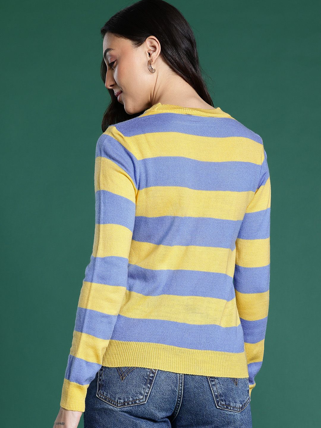 DressBerry Acrylic Striped Pullover
