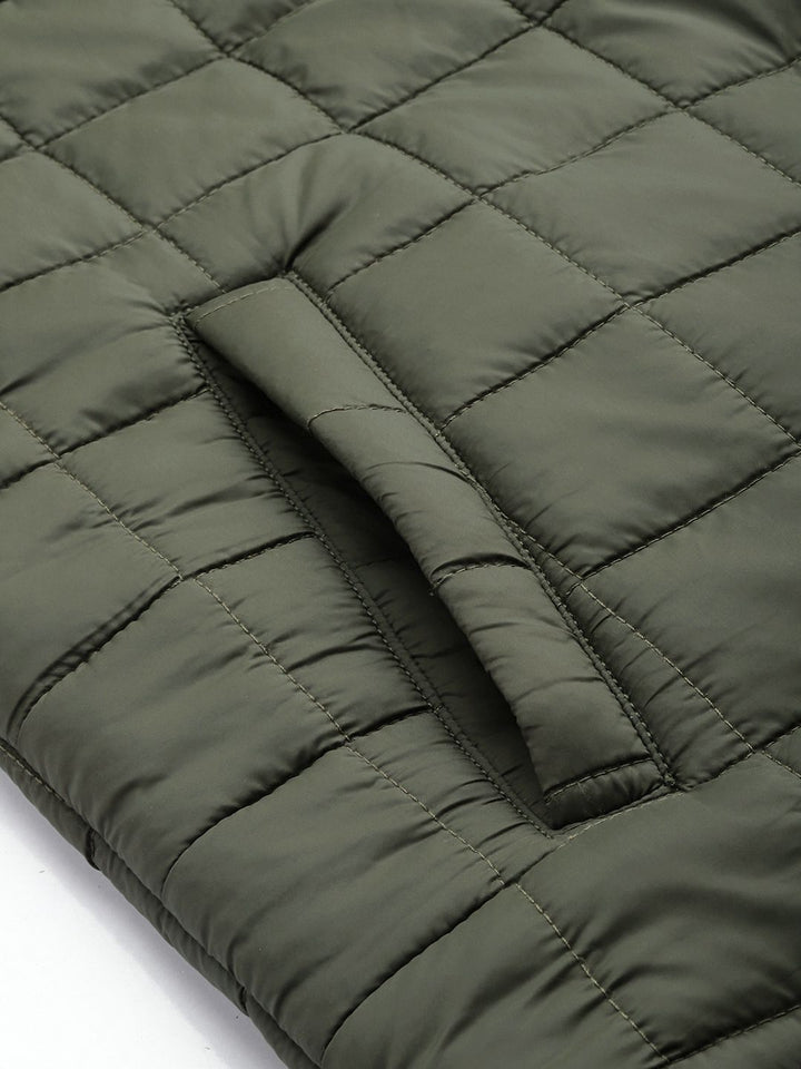 Being Human Mock Collar Quilted Jacket