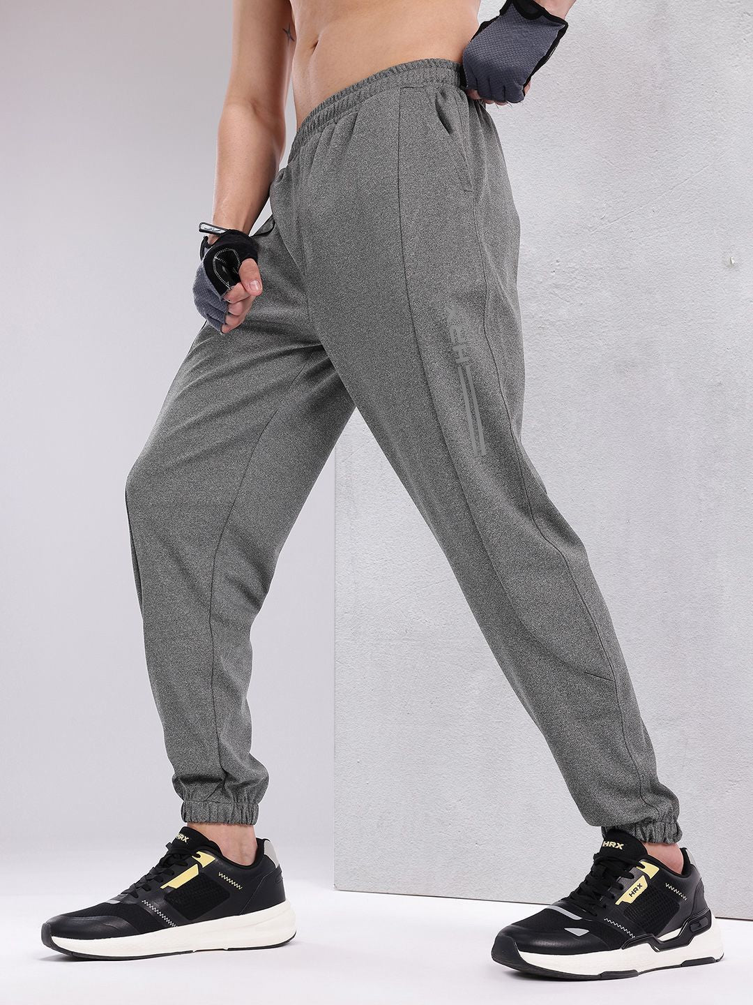 HRX by Hrithik Roshan Men Brand Logo Print Detail Rapid-Dry Training Joggers