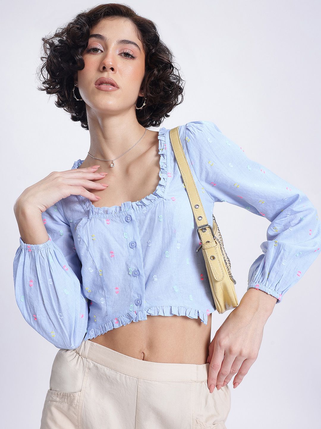 DressBerry Ocean Cool Dobby Shirt-Style Top