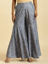 W Women Floral Printed Flared Ethnic Palazzos