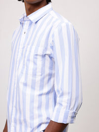 ether Men Classic Pure Cotton Striped Shirt