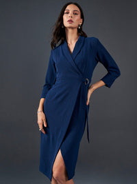 AND V-Neck Sheath Dress