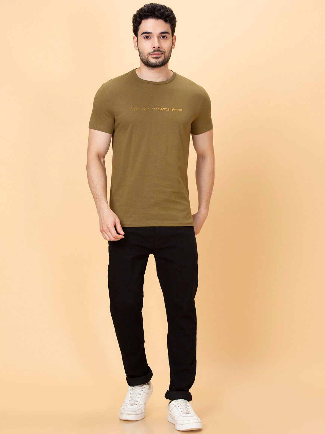 Being Human Round Neck Casual T-shirt