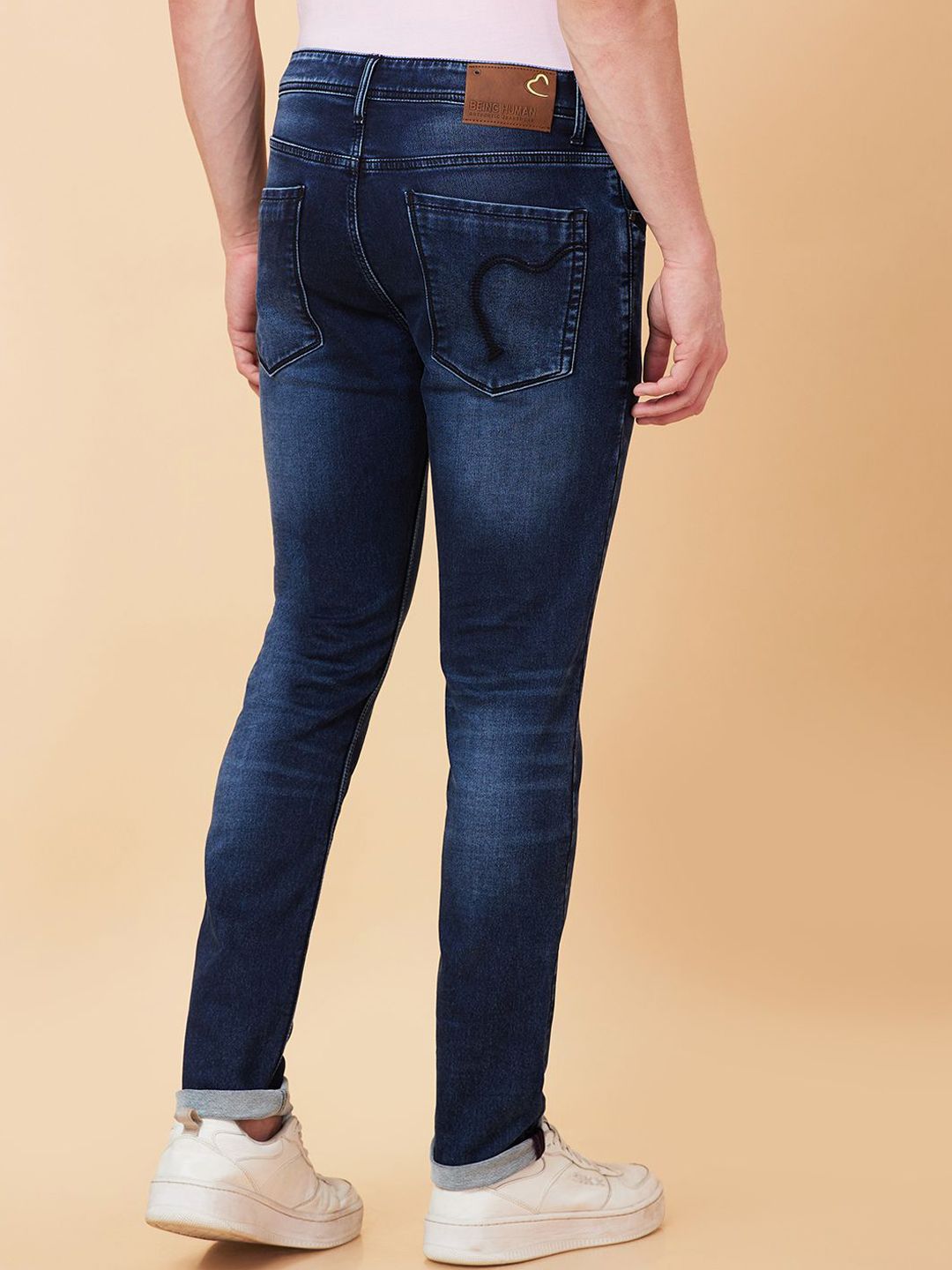Being Human Men Slim Fit Heavy Fade Jeans