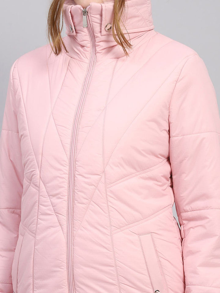 Monte Carlo Fur Detail Stand Collar Padded Jacket