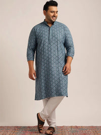 SOJANYA PLUS Men Geometric Printed Kurta