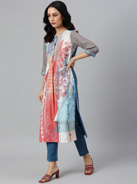 W Women Multicoloured Printed Kurta