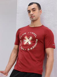 HRX by Hrithik Roshan Brand Logo Print Rapid-Dry Running T-shirt