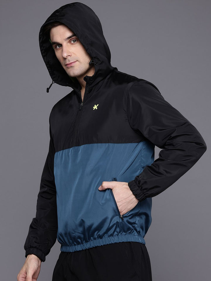 HRX by Hrithik Roshan Colourblocked Tailored Jacket