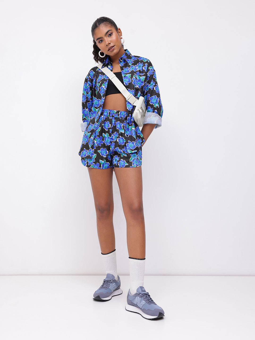 DressBerry Blooming Charm Floral Shirt & Shorts Co-ords
