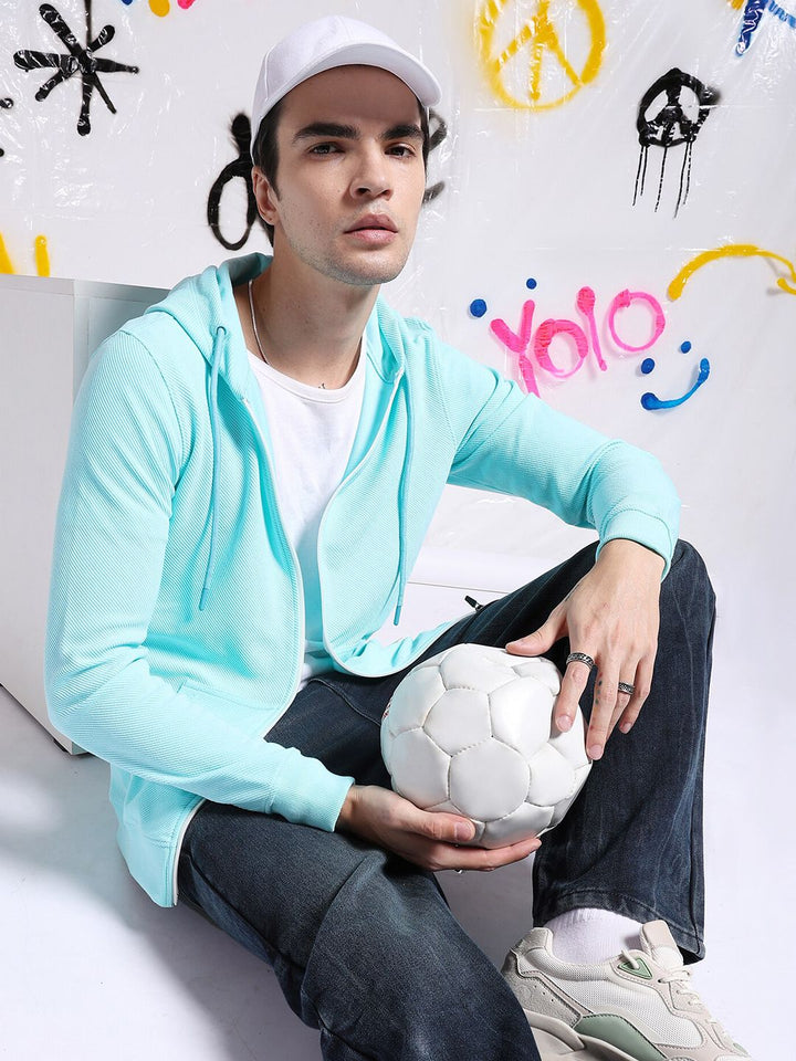 The Indian Garage Co Long Sleeves Hood Zipfront Sweatshirt