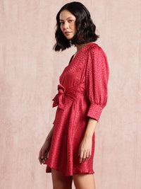 all about you Animal Satin A-Line Mini Dress
