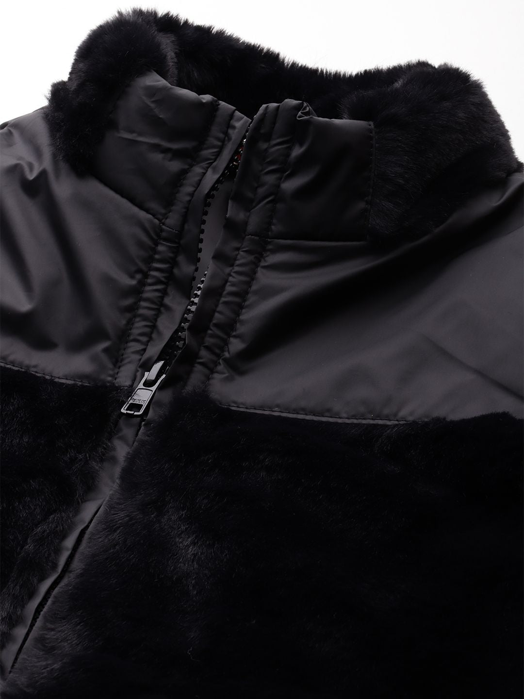 all about you Faux-Fur Detail Bomber Jacket
