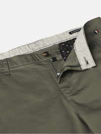 Thomas Scott Men Olive Green New Millennium Fit Easy Wash Trousers