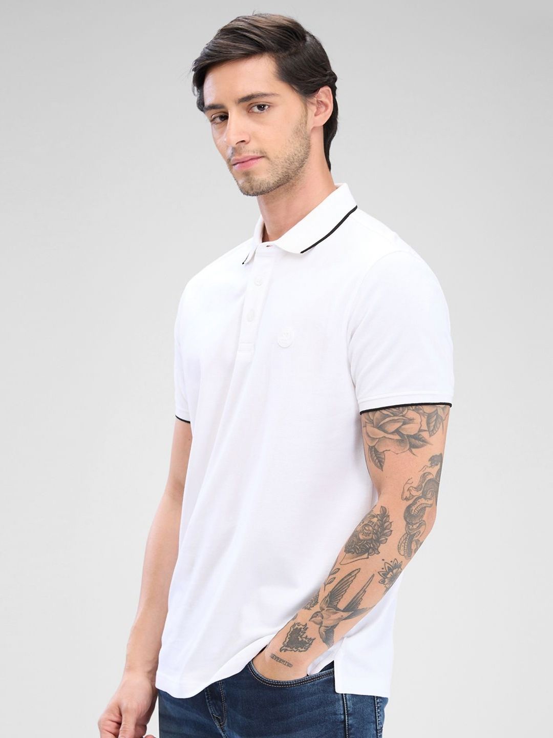 SPYKAR Men Polo Collar Slim Fit T-shirt