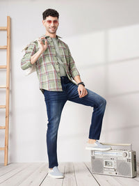 The Indian Garage Co Men Regular Fit Checked Casual Shirt