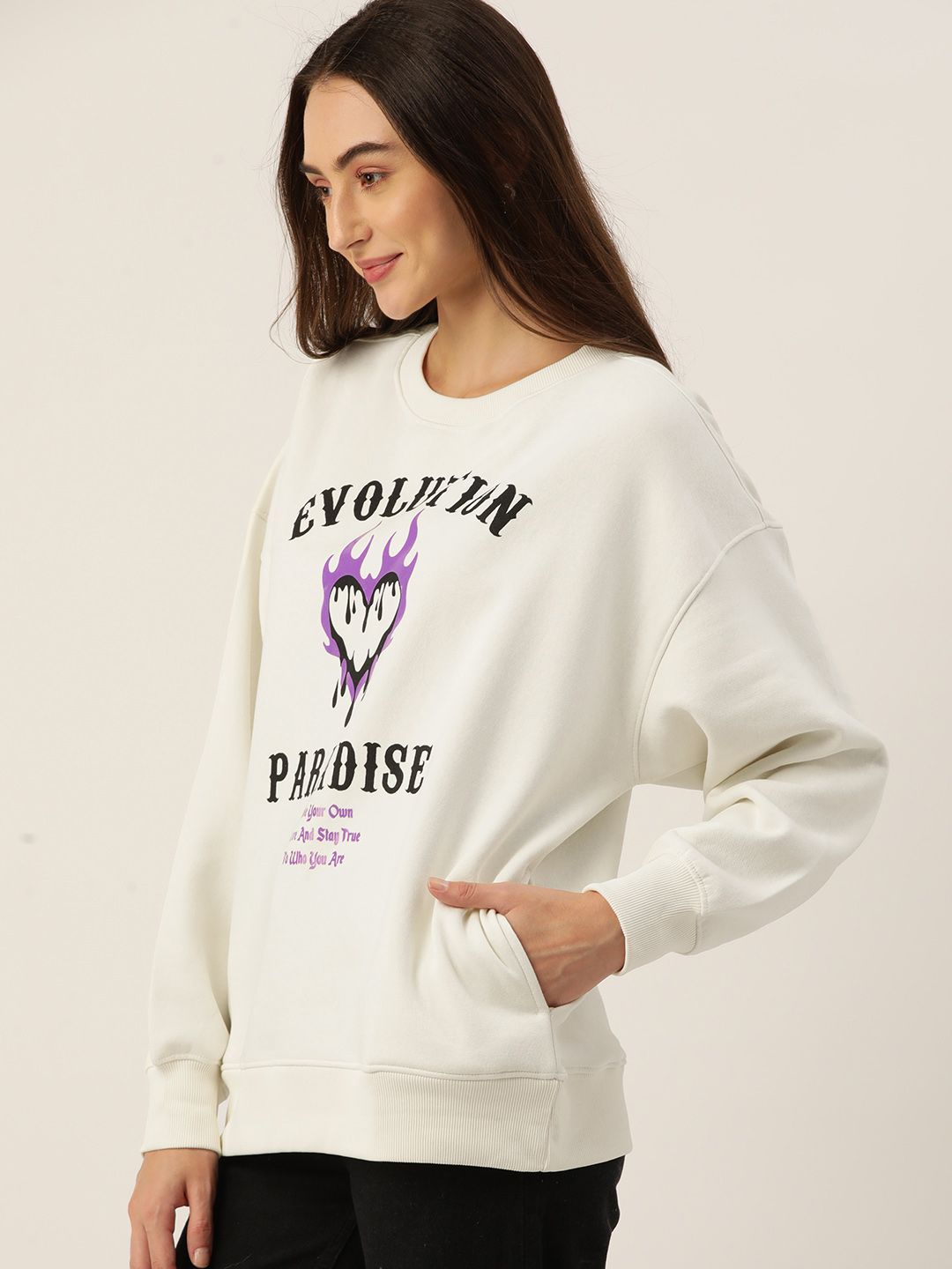 DressBerry Women Printed Sweatshirt