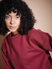 SASSAFRAS BASICS Fleece Oversized Sweatshirt With Joggers