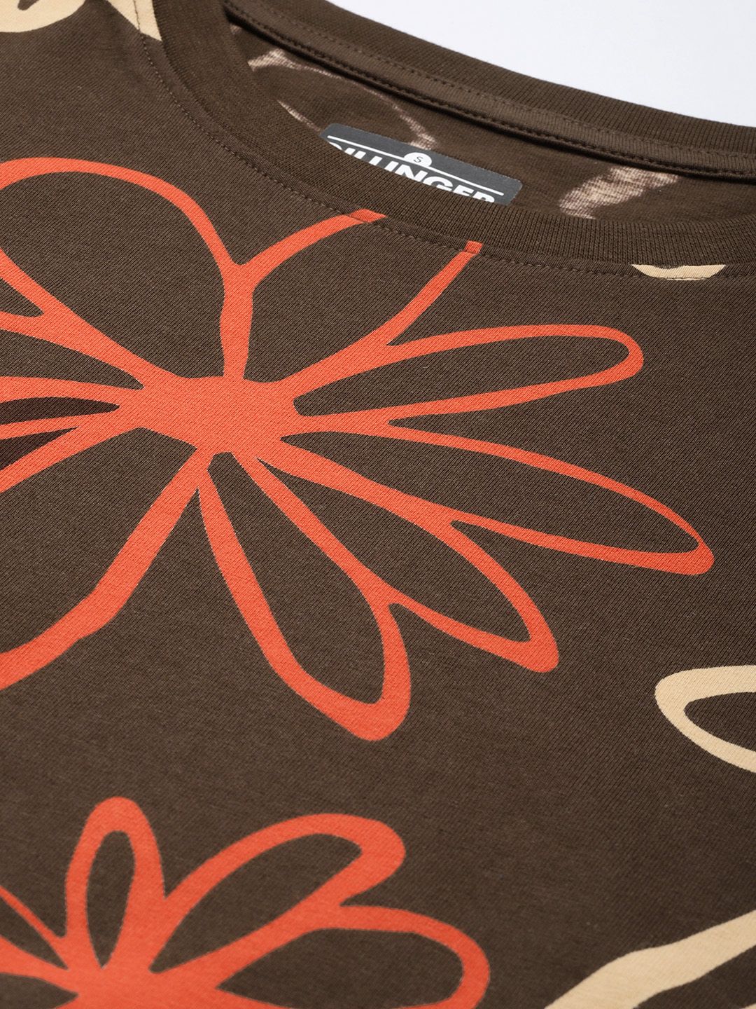 DILLINGER Floral Printed Pure Cotton Boxy T-shirt