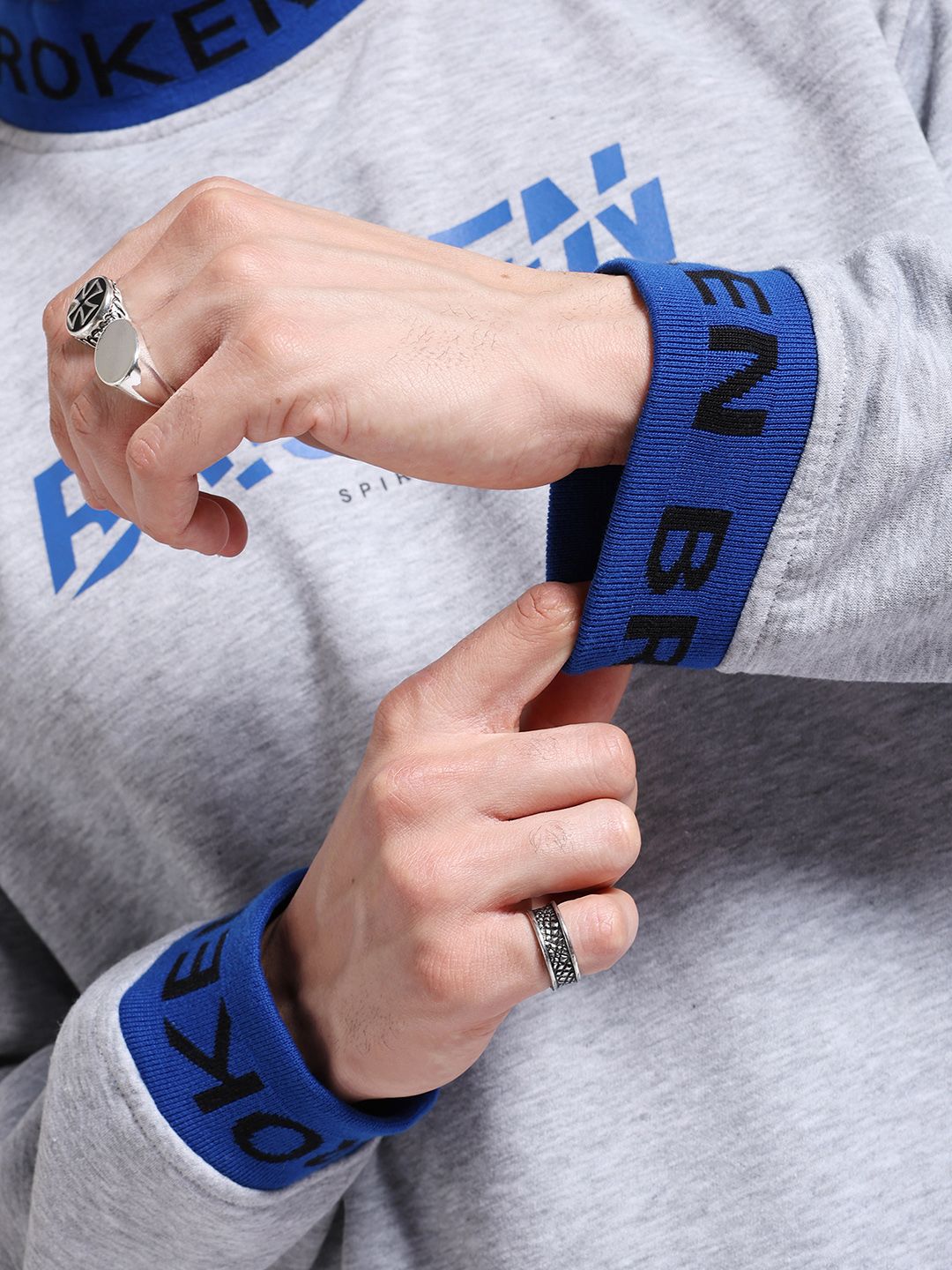 The Indian Garage Co Typography Printed Pullover Sweatshirt