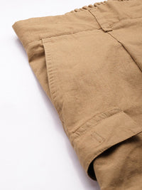 Mr Bowerbird Men Slim Fit High-Rise Cargos