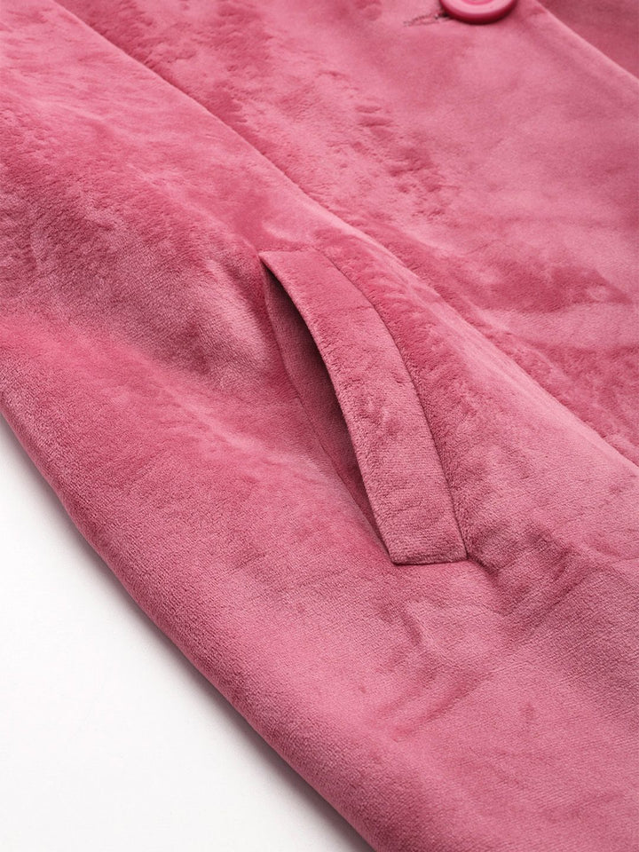 DressBerry Notched Lapel Collar Overcoat