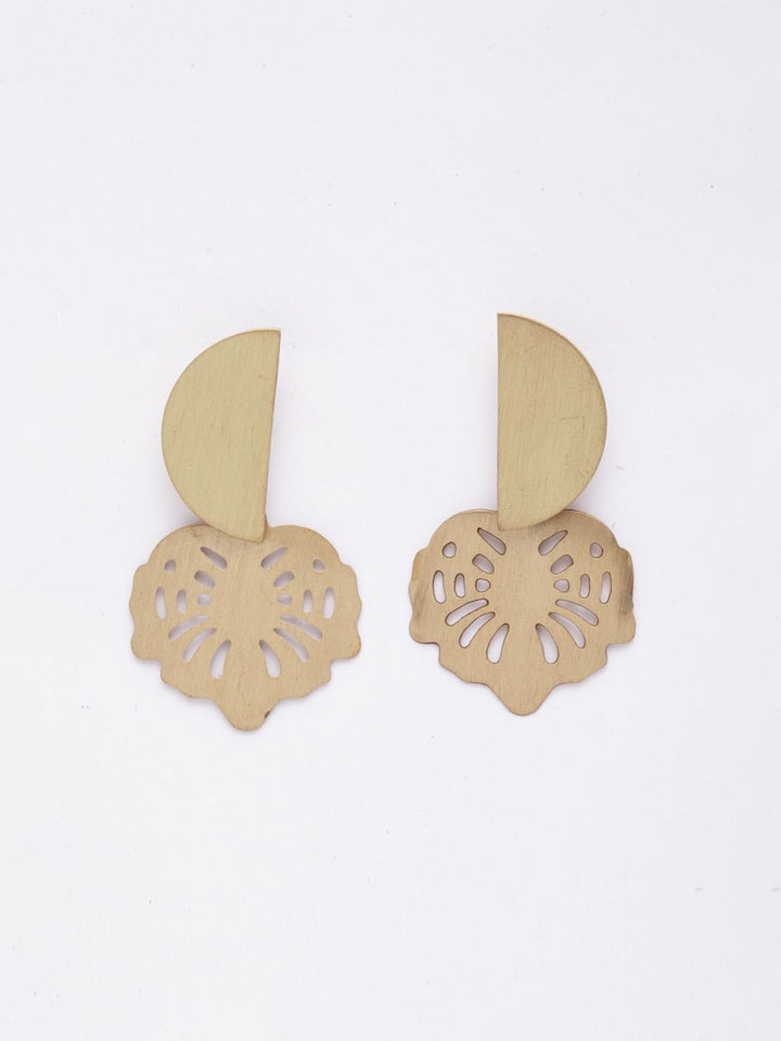 DressBerry Gold-Plated Contemporary Drop Earrings