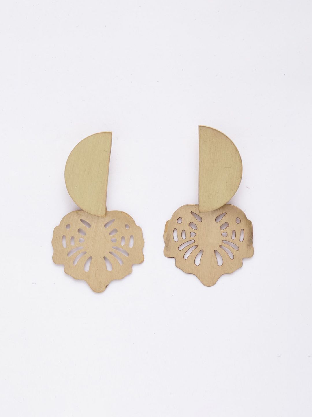 DressBerry Gold-Plated Contemporary Drop Earrings