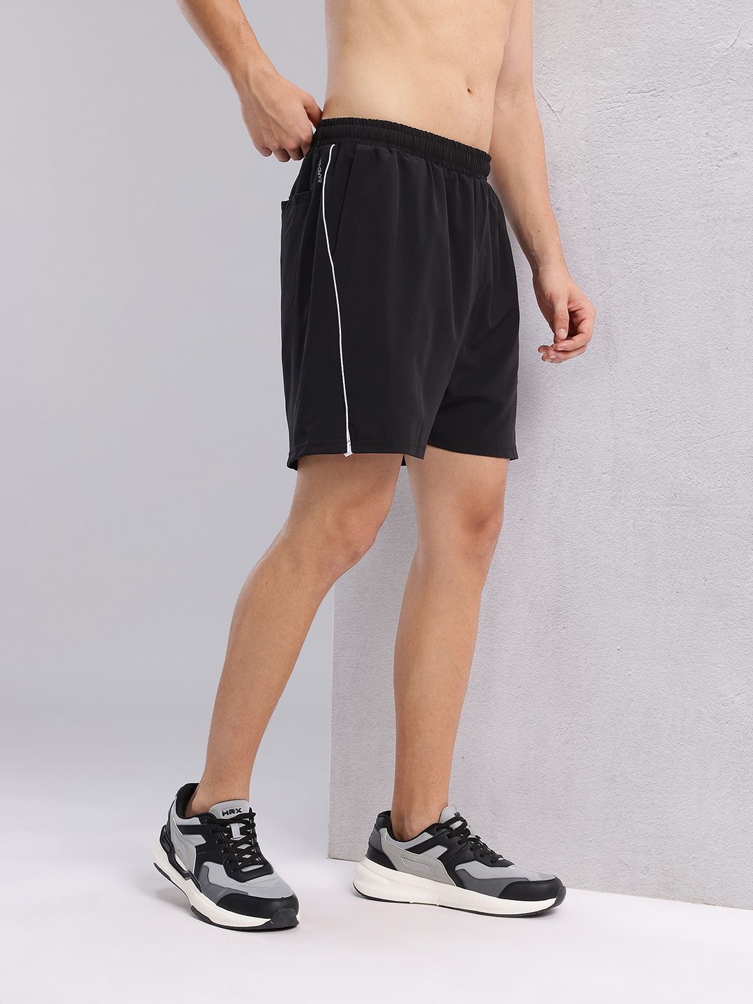 HRX by Hrithik Roshan Men Printed Contrast Piping Running Shorts
