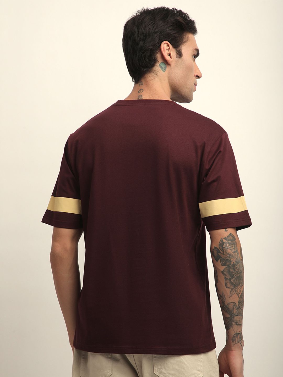 DILLINGER Men Short Sleeve Oversized Applique Printed Tshirt