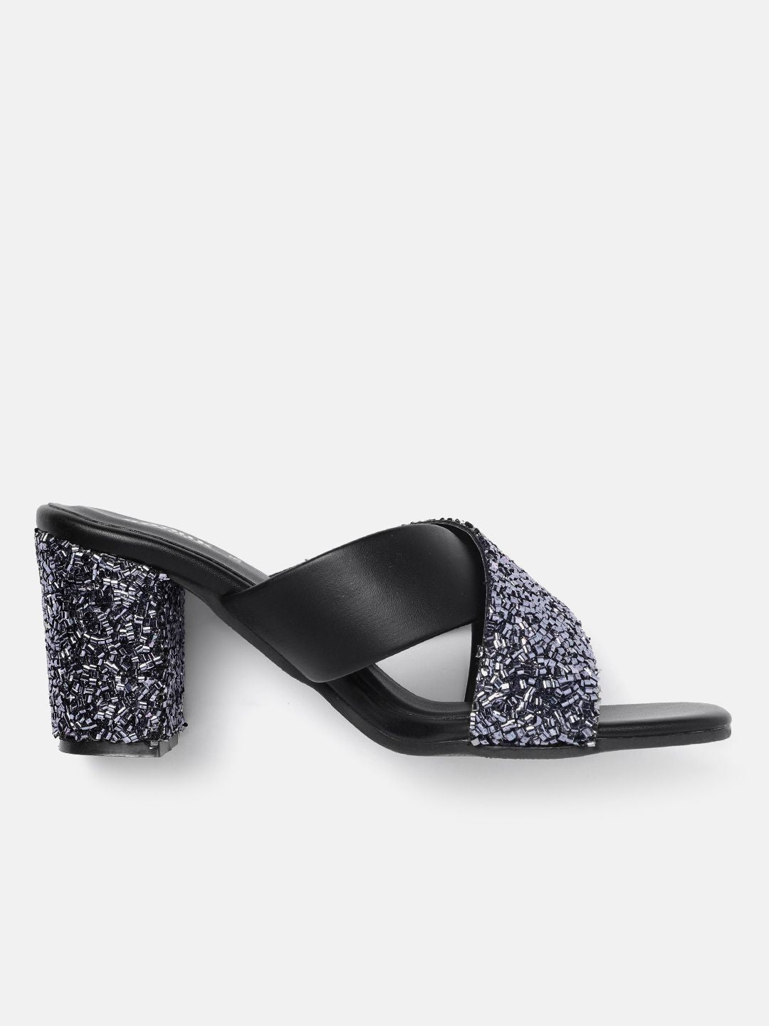 Anouk Embellished Block Heel