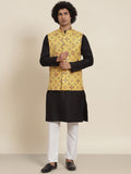 SOJANYA Kurta Biasa Kolar Mandarin Dengan Baju Tidur & Jaket Nehru