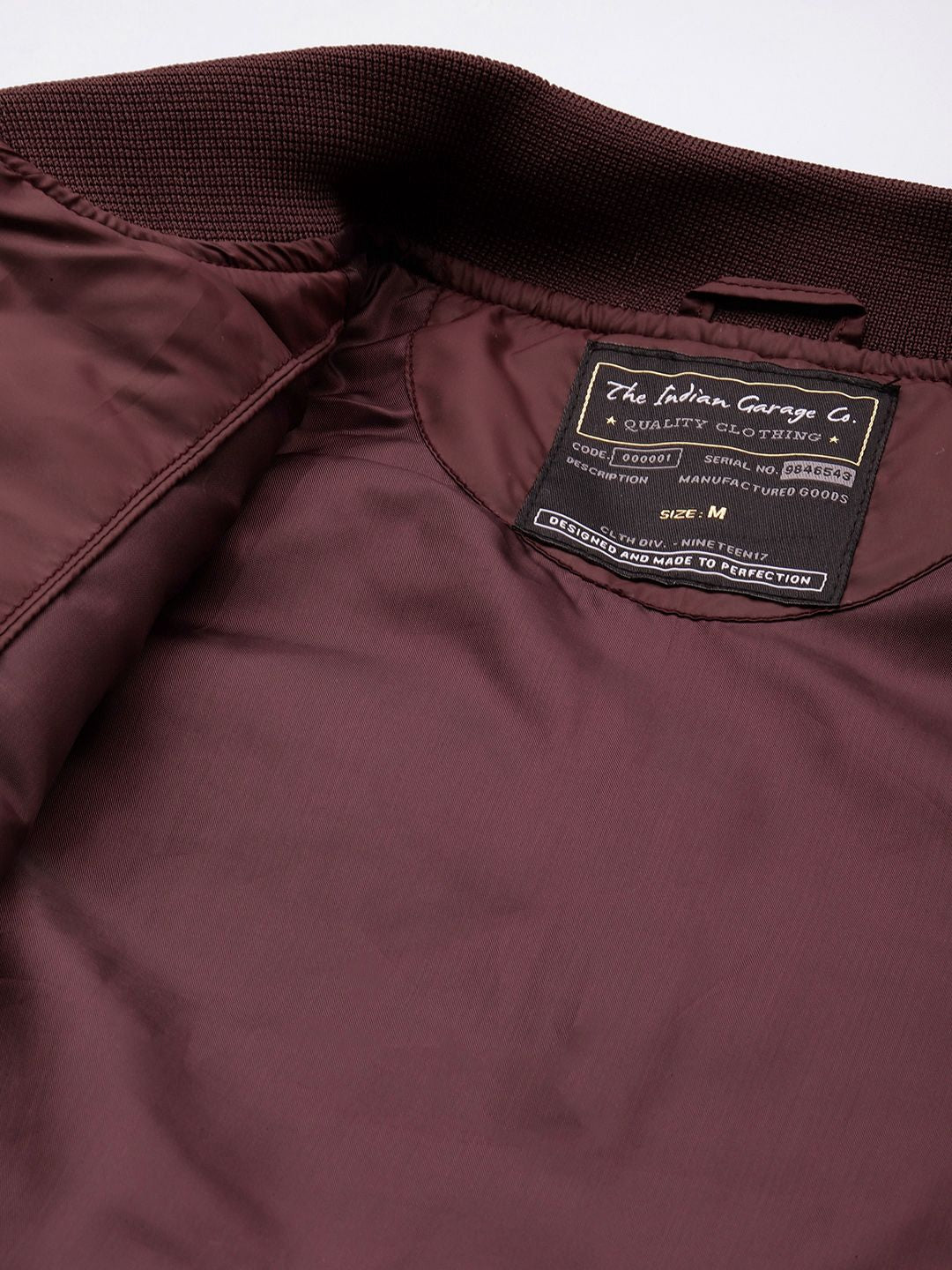 The Indian Garage Co Men Solid Zip-Front Puffer Jacket