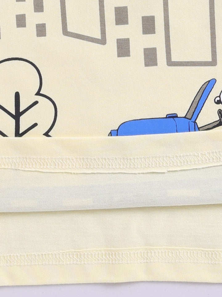 Happy Faces Boys Snoopy Printed Pure Cotton T-shirt