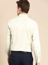 DENNISON Men Smart Slim Fit Opaque Satin Formal Shirt