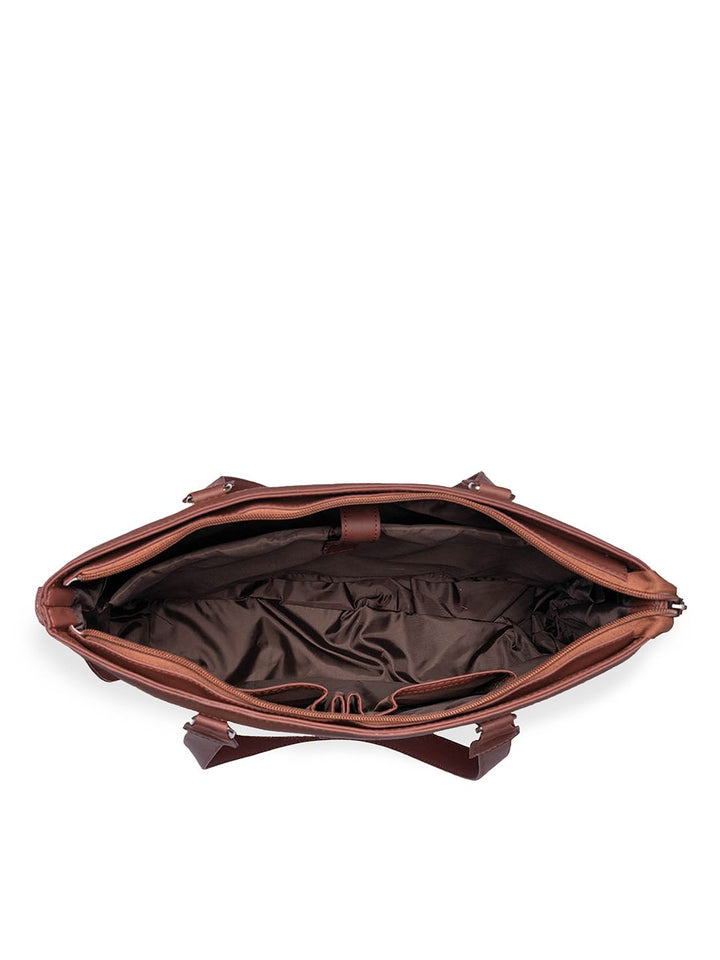 ZOUK Women Abstract Structured Laptop Bag