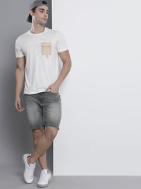 Seluar pendek denim Garage CO Lelaki Grey Grey
