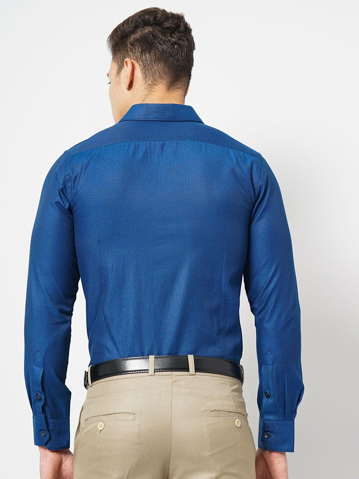 The Indian Garage Co. X Luxe Slim Fit Spread Collar Long Sleeves Formal Shirt