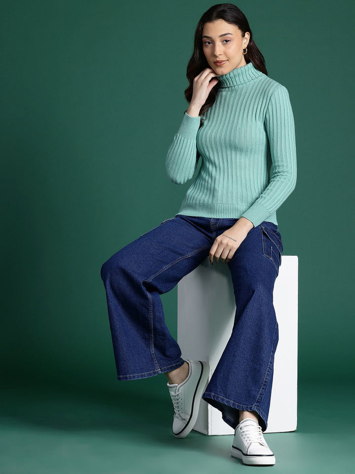DressBerry Acrylic Self-Striped Pullover