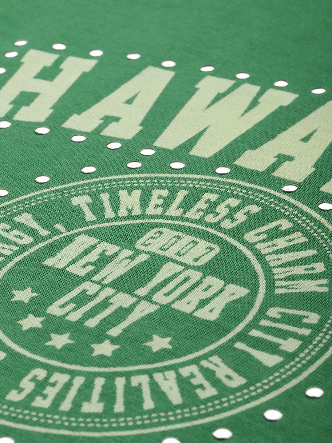 DILLINGER Women Regular Cropped Fit Printed Crew Neck Tshirt