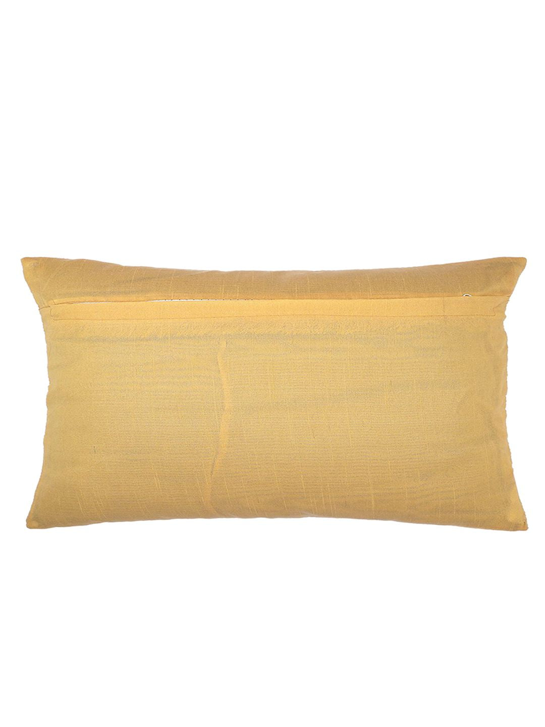 STITCHNEST Pack Of 2 Yellow Ethnic Motifs Printed Rectangle Cushion Cover