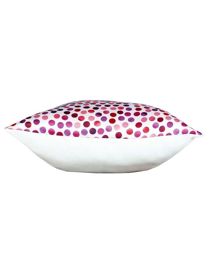 Story@home Purple & White 5 Pieces Floral Square Cushion Covers