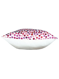 Story@home Purple & White 5 Pieces Floral Square Cushion Covers